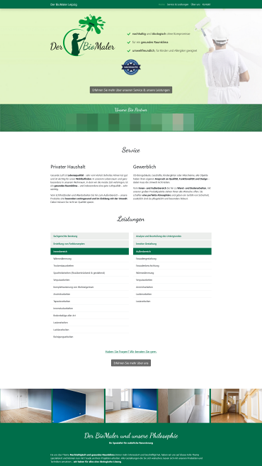 Webdesign Desktop - Referenz Vorschau für der-biomaler.de