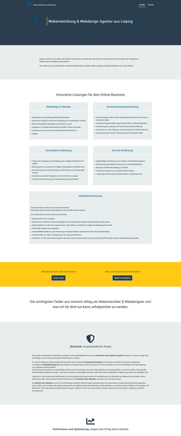 Webdesign Desktop - Referenz Vorschau für manato.de